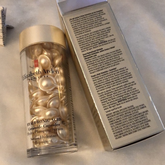 Elizabeth Arden Hyaluronic Acid Ceramide Capsules 60 Ct Hydra Plumping Serum NIB - Picture 8 of 12